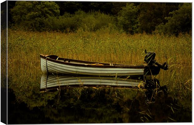 Boat reflection Canvas Print by Aaron Fleming