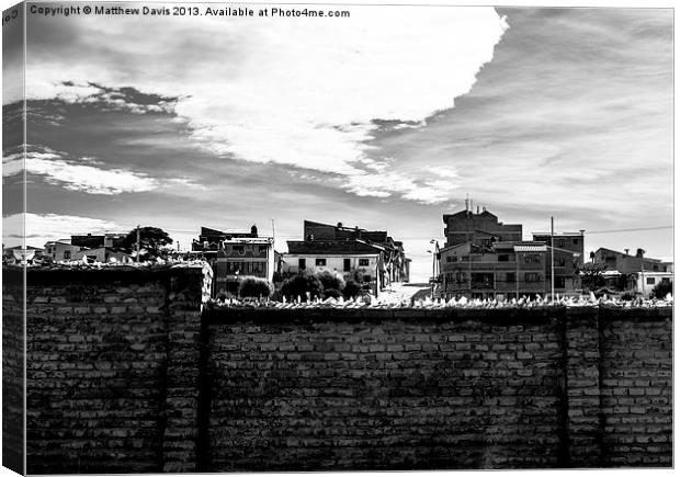 Brick Wall Canvas Print by Matthew Davis