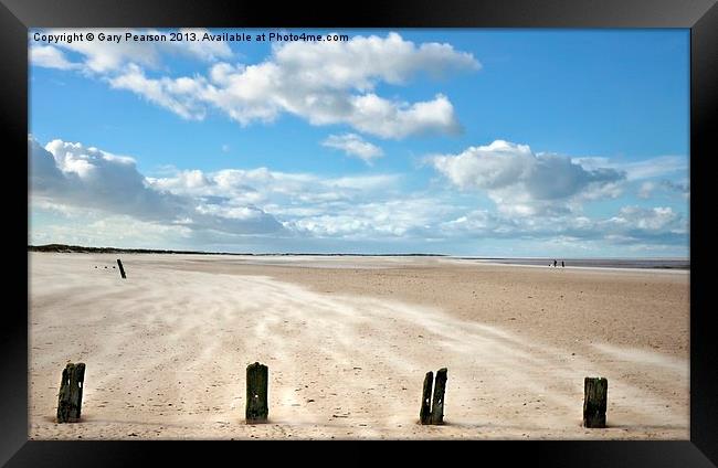A beach to ourselves Framed Print by Gary Pearson