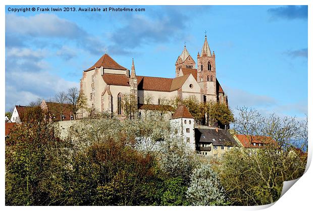 St. Stephans Cathedral in Breisach. Print by Frank Irwin