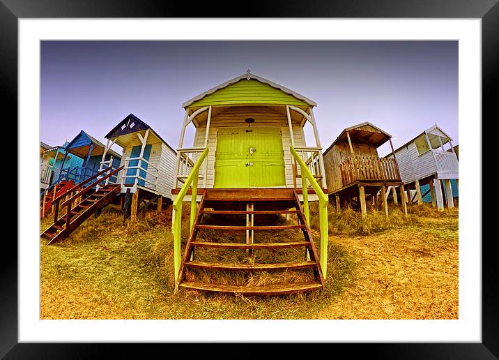 Hunstanton Beach Huts No.1 Framed Mounted Print by Ray Nelson