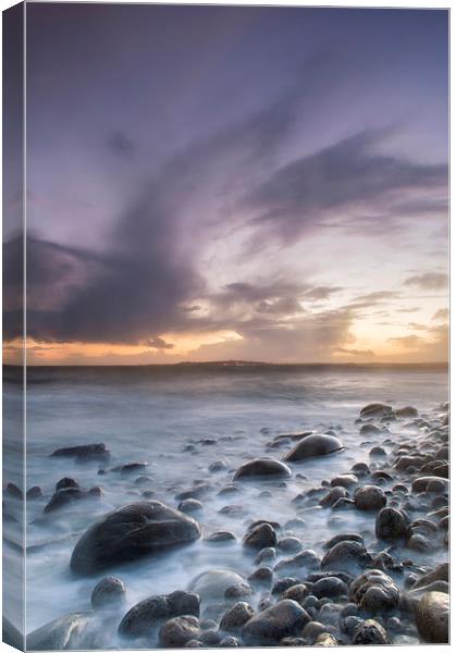 Boulders at Osmington Mills Canvas Print by Chris Frost