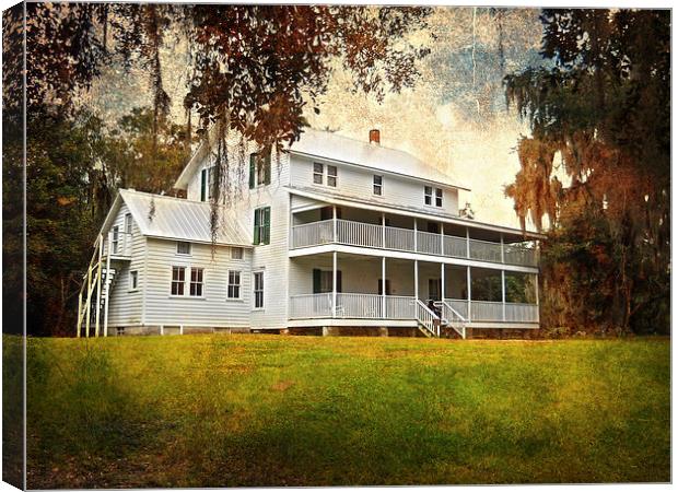 Thursby House at Blue Springs Canvas Print by Judy Hall-Folde