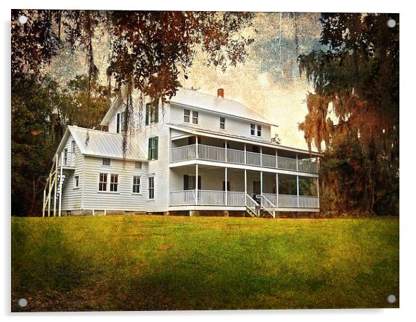 Thursby House at Blue Springs Acrylic by Judy Hall-Folde