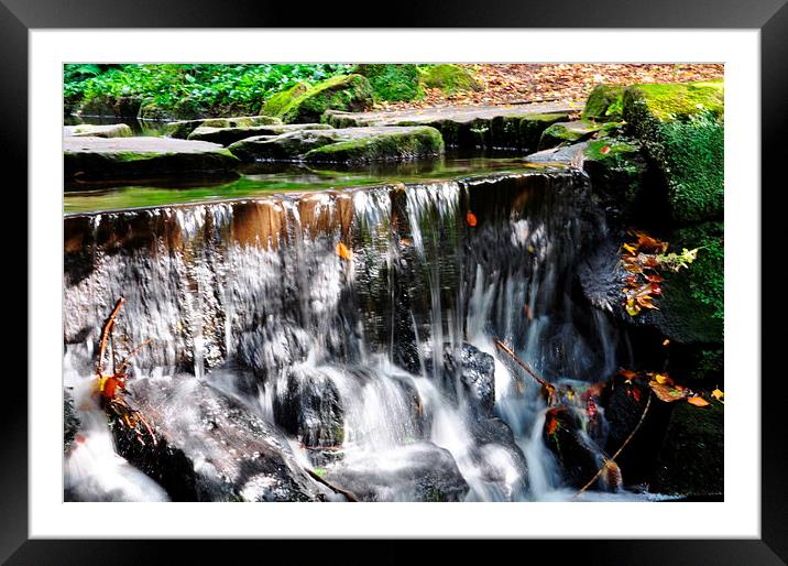 the waterfall Framed Mounted Print by sue davies
