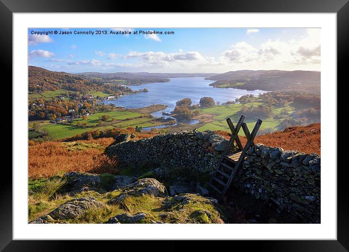 Just Windermere Framed Mounted Print by Jason Connolly