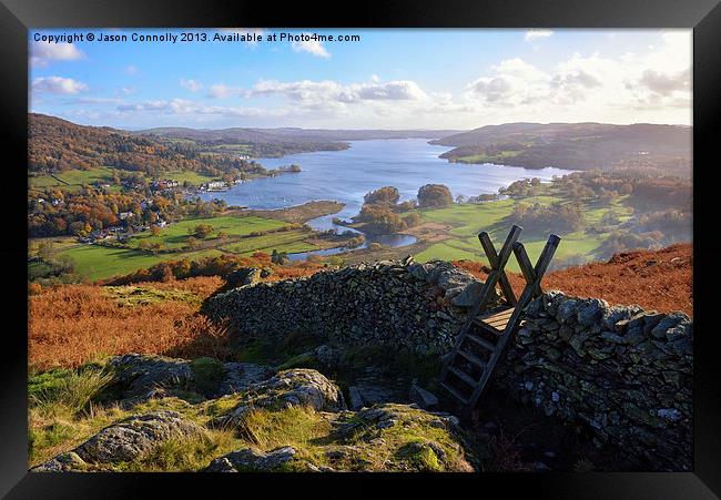 Just Windermere Framed Print by Jason Connolly
