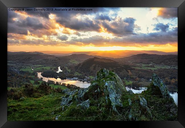 Sunset From Gummers How Framed Print by Jason Connolly