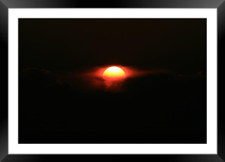 Westward Ho! sunset Framed Mounted Print by arsenalfc Brown