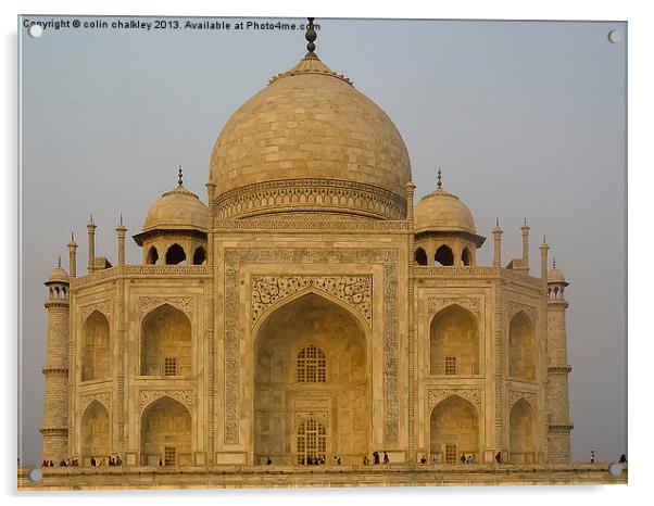 Taj Mahal Acrylic by colin chalkley