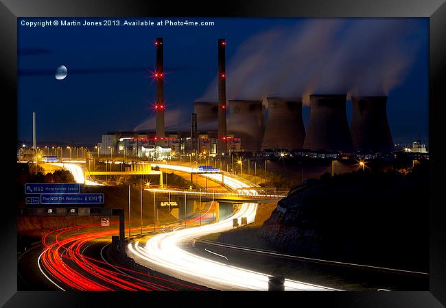 Towering Industrial Might Framed Print by K7 Photography