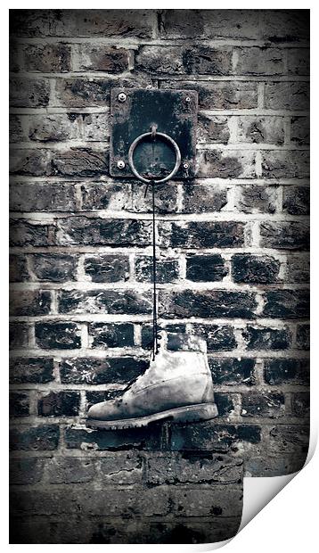 Waterlogged Old Boot Print by Brian Sharland