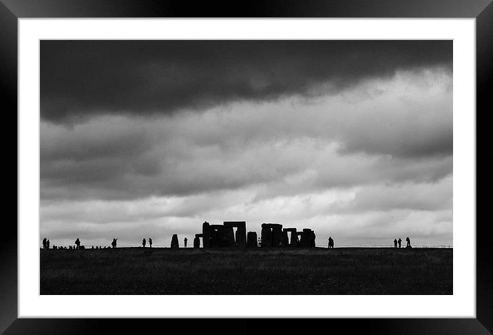 Stonehenge Framed Mounted Print by Georgie Lilly