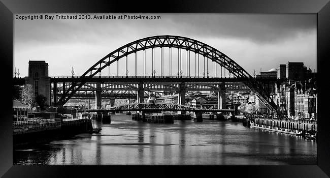 The River Tyne Framed Print by Ray Pritchard