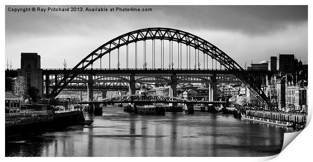 The River Tyne Print by Ray Pritchard