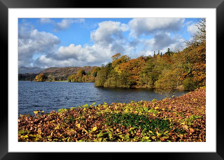 Autumnal Windermere Framed Mounted Print by Gary Kenyon