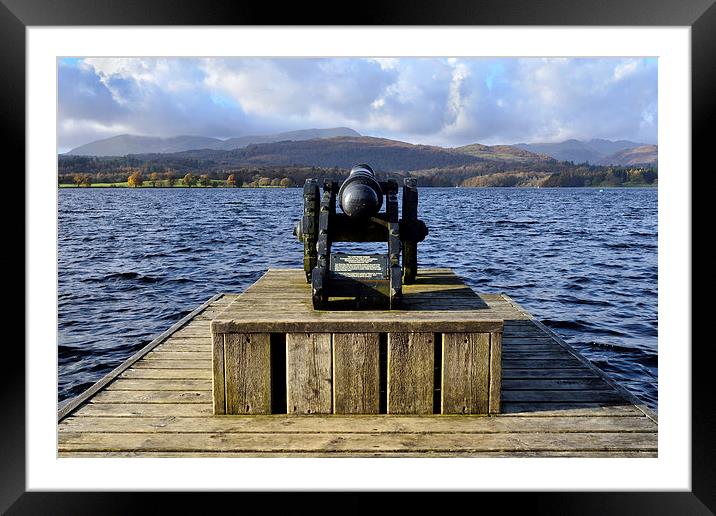 The Low Wood Cannon Windermere Framed Mounted Print by Gary Kenyon