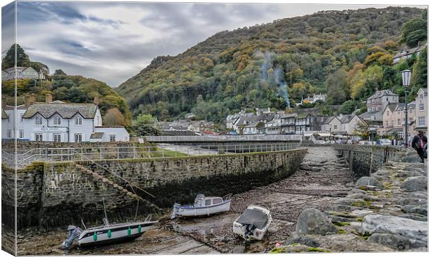 Lynmouth in Autumn Canvas Print by Andy dean