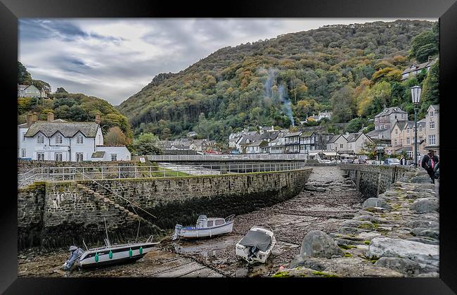 Lynmouth in Autumn Framed Print by Andy dean