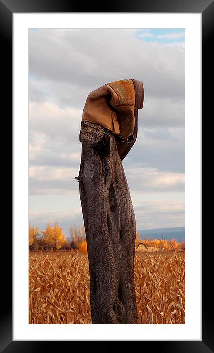 The Cowboy Boot Framed Mounted Print by Patti Barrett