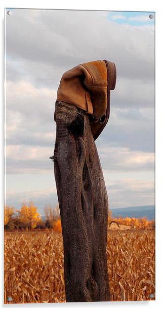 The Cowboy Boot Acrylic by Patti Barrett