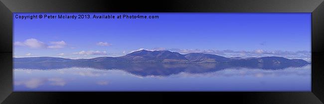 Arran panorama Framed Print by Peter Mclardy