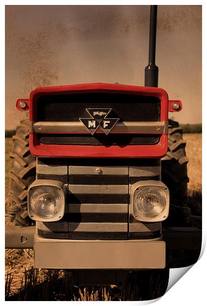 The Timeless Classic Tractor Print by Digitalshot Photography