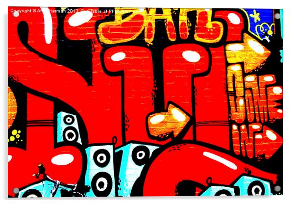 Graffiti 19 Acrylic by Alan Harman