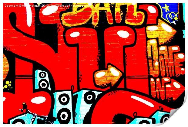 Graffiti 19 Print by Alan Harman