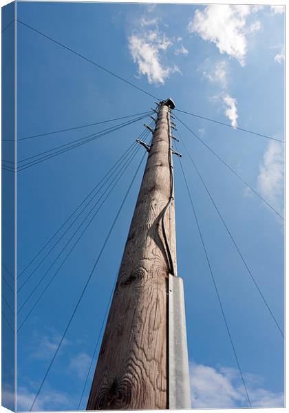 Telegraph pole to the sky Canvas Print by Dean Mitchell