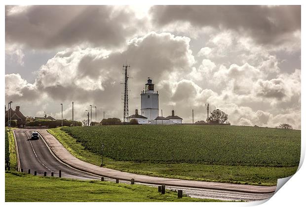 North Foreland Lighthouse Print by Thanet Photos