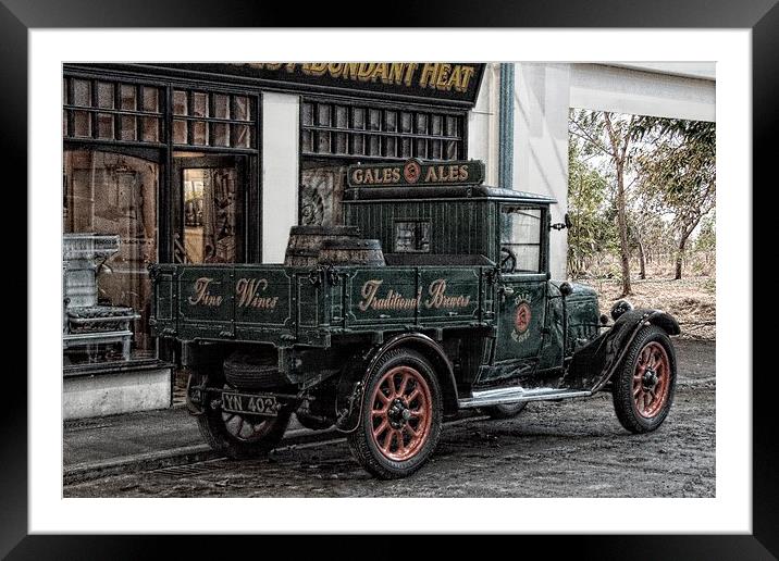 The Old Gales Ales Van Framed Mounted Print by Lady Debra Bowers L.R.P.S