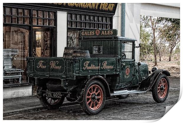 The Old Gales Ales Van Print by Lady Debra Bowers L.R.P.S