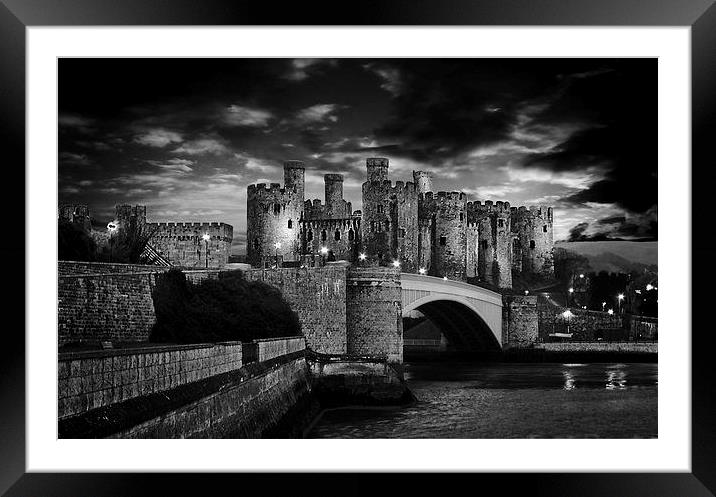 Conwy Castle Framed Mounted Print by Lady Debra Bowers L.R.P.S