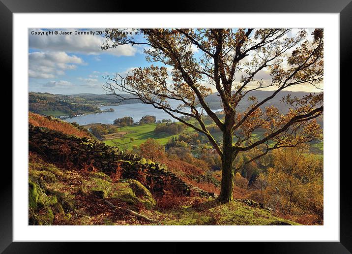 Views to windermere Framed Mounted Print by Jason Connolly