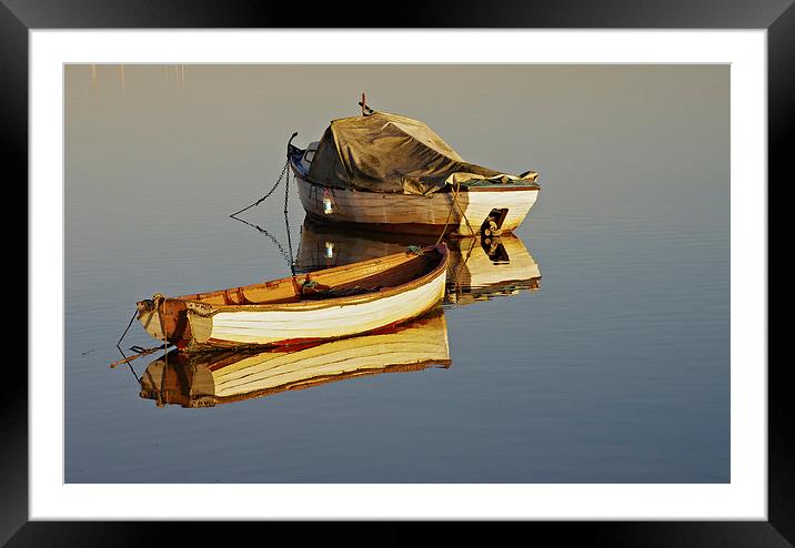 Two boats Framed Mounted Print by Brian Fry