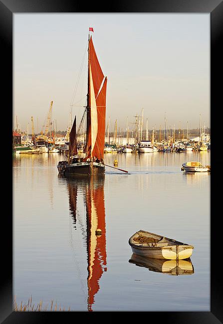 Calm water reflection Framed Print by Brian Fry