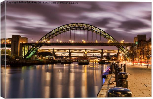 After Sunset on the Tyne Canvas Print by Ray Pritchard