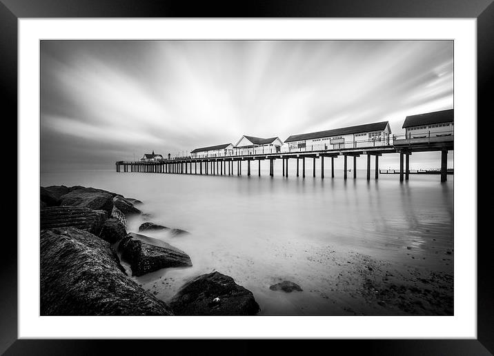 Southwold Pier Long Exposure Framed Mounted Print by Tristan Morphew