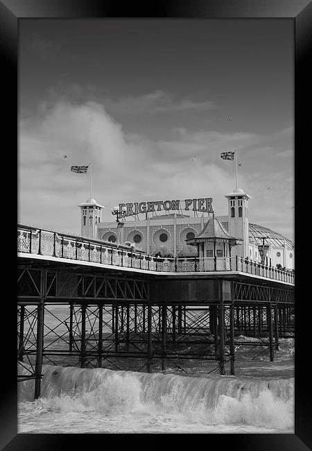 Brighton Pier Framed Print by Graham Custance