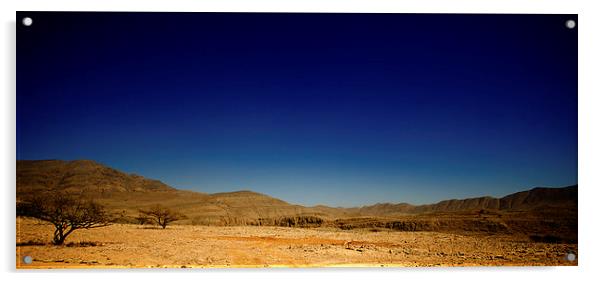 Deep Blue Desert Sky Acrylic by Steve Cowe