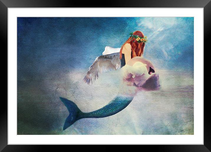 Angel of the Lake Framed Mounted Print by Dawn Cox