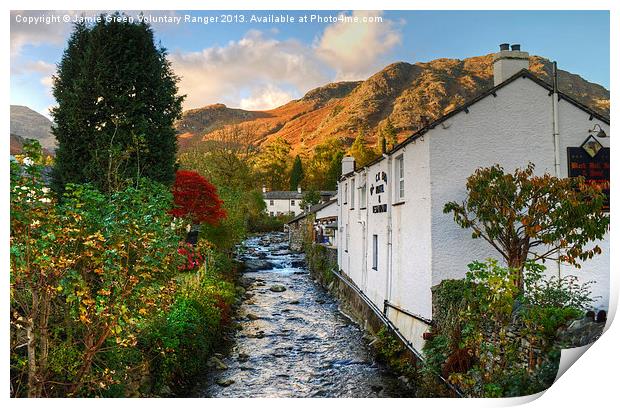 Church Beck Coniston Print by Jamie Green