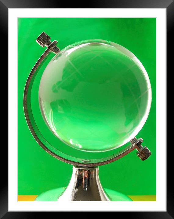 Glass Globe Framed Mounted Print by Steve Outram