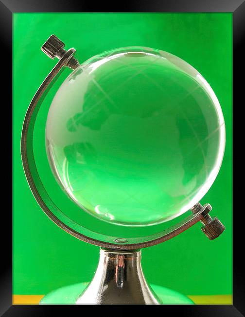Glass Globe Framed Print by Steve Outram