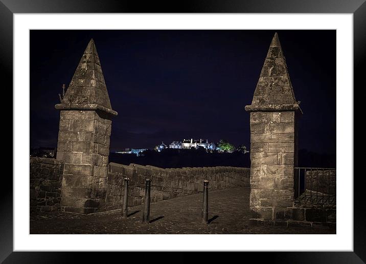 Stirling Castle from Old Bridge Framed Mounted Print by Bob  Dale