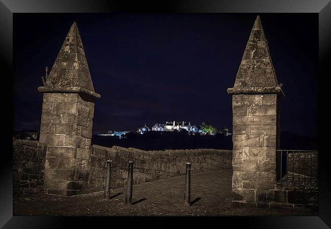 Stirling Castle from Old Bridge Framed Print by Bob  Dale