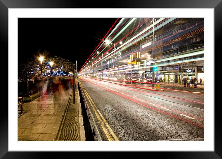 Ghosts and buses Framed Mounted Print by Kevin Ainslie
