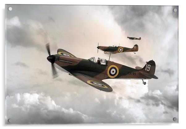 Supermarine Spitfire Mk I Acrylic by J Biggadike