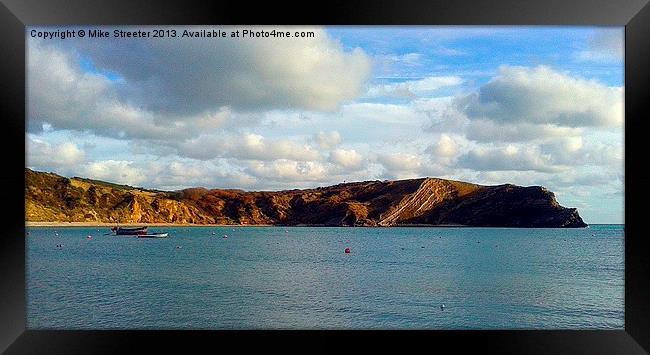 Lulworth Cove Framed Print by Mike Streeter